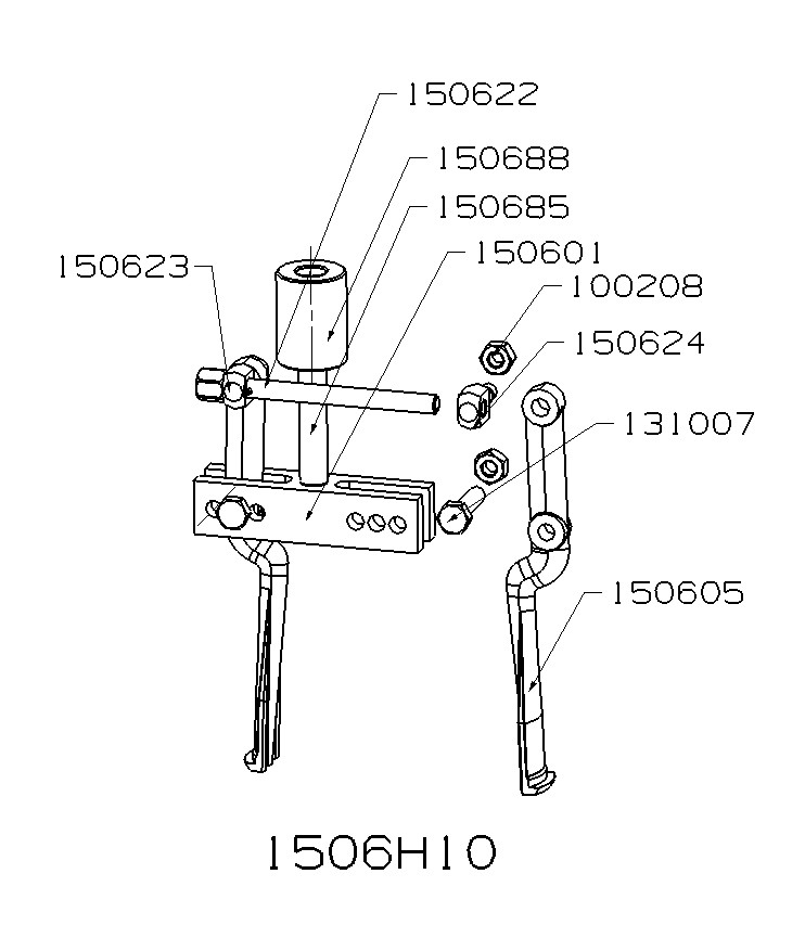 CONJUNTO HIDRÁULICO DE INTERIORES PARTE MECÁNICA FORZA SERIE 1500H